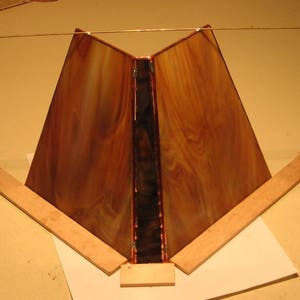 Stained Glass Beveled Corner Lampshade PDF Instructions and Pattern image 7