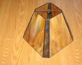 Stained Glass Beveled Corner Lampshade PDF Instructions and Pattern