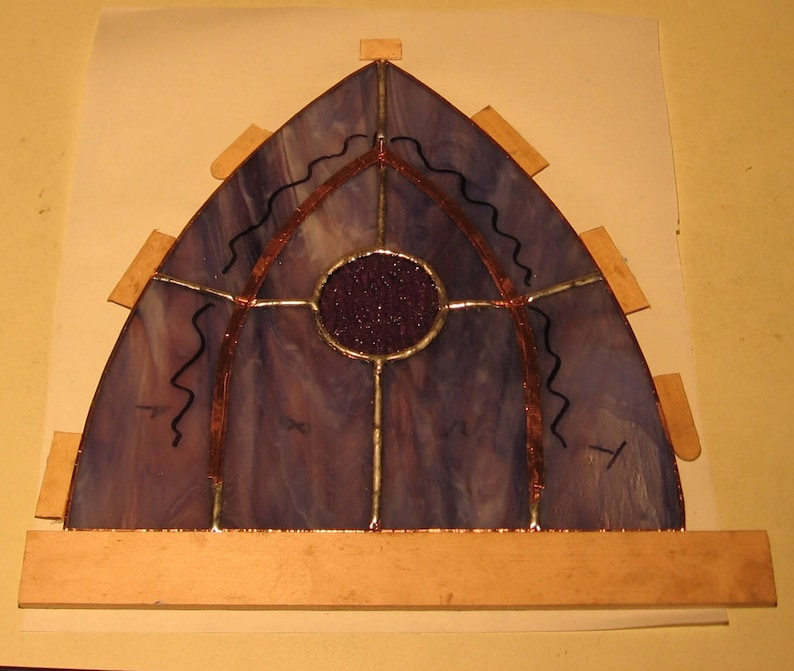 Stained Glass Lamp Chickadee Birdhouse Swag PDF Instructions and Pattern