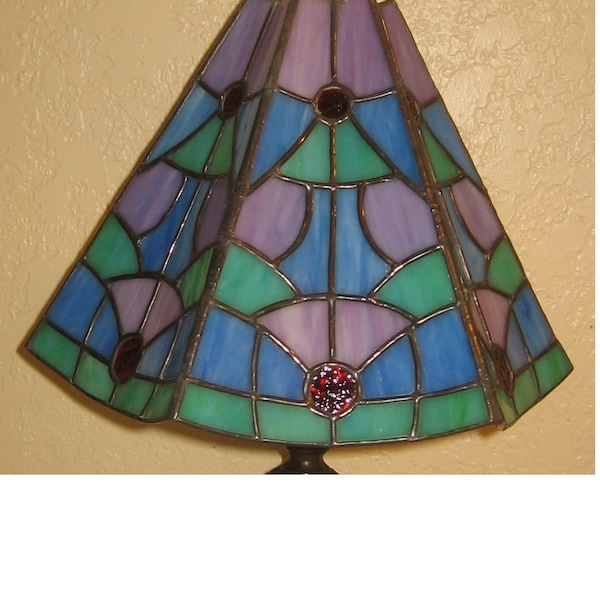 Scalloped Cone - Stained Glass Lampshade