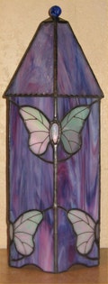 Stained Glass Butterfly House Lantern PDF Instructions and Pattern