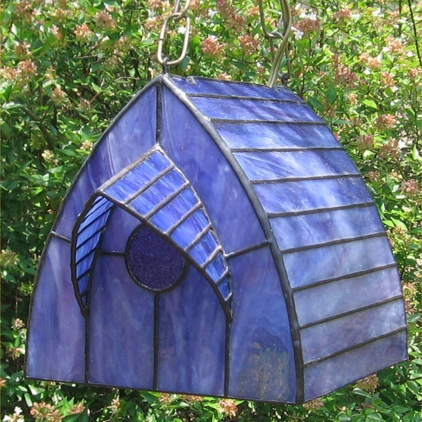 Stained Glass Lamp Chickadee Birdhouse Swag PDF Instructions and Pattern