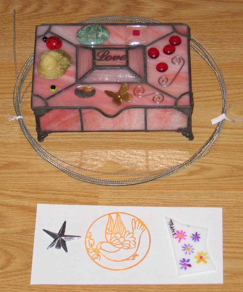 Stained Glass Music Box of Love PDF Instructions and Pattern Etsy