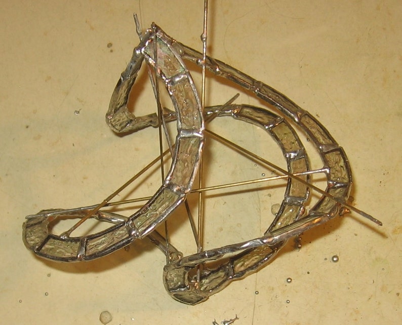 Three Ribbon Wind Spinner Stained Glass Pattern - Etsy