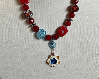 Meraviglia Rossa / Collana in Vetro / Collana per Lei