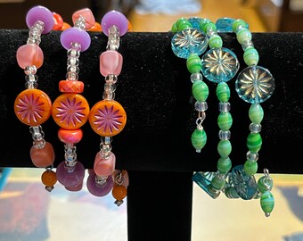 braccialetti in filo di memoria Marguerite / regali per lei / gioielli PEO