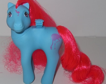G1 My Little Pony TROPICAL BREEZE Flutter Pony 80s MLP Great Condition Flamingo Symbols