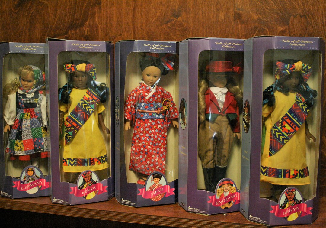 Dolls of All Nations Collection LIMITED EDITION Choose From Germany, Kenya, Japan, or England