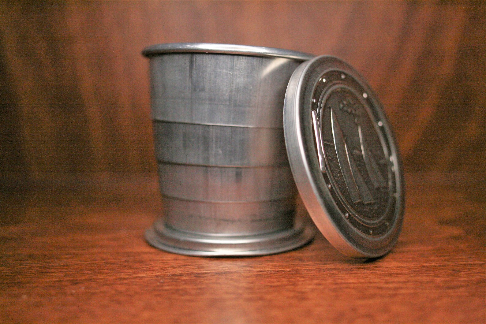 VINTAGE Collapsible Aluminum Cup and Lid with Attractive Etsy