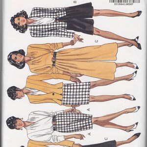 May include: Butterick 6281 sewing pattern featuring a variety of women's wardrobe options. The cover displays illustrations of outfits including a blazer and skirt set, a jumpsuit, and a skirt and blouse combination. The text "TODAY'S WARDROBE FAST & EASY" is visible.