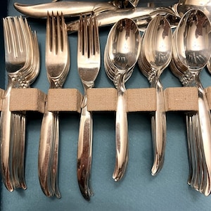 Flair vintage silverplate flatware for 12