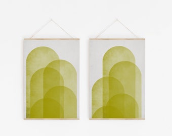 Art Print Poster Ensemble abstrait minimaliste