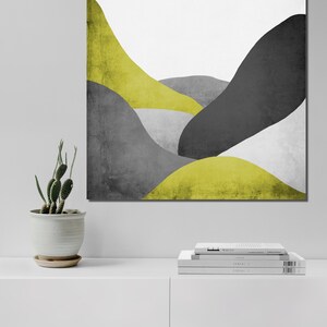 Art print poster mountains abstract image 2