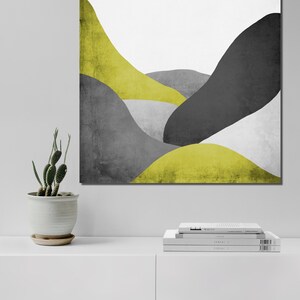 Art print poster mountains abstract image 5