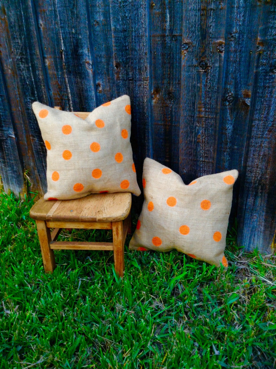 Halloween Pillow Fall Burlap Pillow Outdoor Halloween Etsy