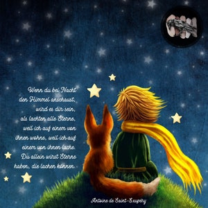 Mourning light cover / lantern star child PRINCE & FOX Mourning light in various sizes / personalization possible image 6