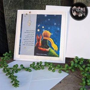 Trauerkarte Sternenkind PRINZ & FUCHS Klappkarte 15 x 15 cm / Beileidskarte inkl. Umschlag Bild 5