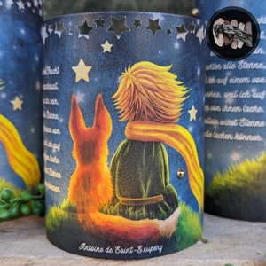 Mourning light cover / lantern star child PRINCE & FOX Mourning light in various sizes / personalization possible image 3