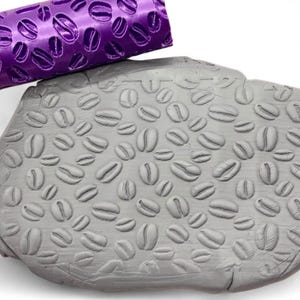COFFEE BEANS | Clay Texture Roller | Polymer Clay Texture | Embossing Roller | Ceramic Texture Roller | Clay Tool | Clay Cutter