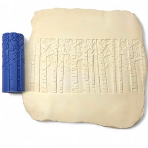 Birken | Ton Texturroller | Polymer Clay Textur | Prägeroller | Keramik Texturroller | Tonwerkzeug | Ton Ausstecher