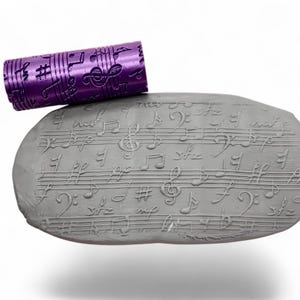 SHEET MUSIC | Clay Texture Roller | Polymer Clay Texture | Embossing Roller | Ceramic Texture Roller | Clay Tool | Clay Cutter