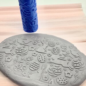 Clay Texture Roller | EASTER | Polymer Clay Texture | Embossing Roller | Ceramic Texture Roller | Clay Tool | Clay Cutter