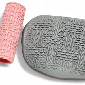 KNIT | Clay Texture Roller | Polymer Clay Texture | Embossing Roller | Ceramic Texture Roller | Clay Tool | Clay Cutter