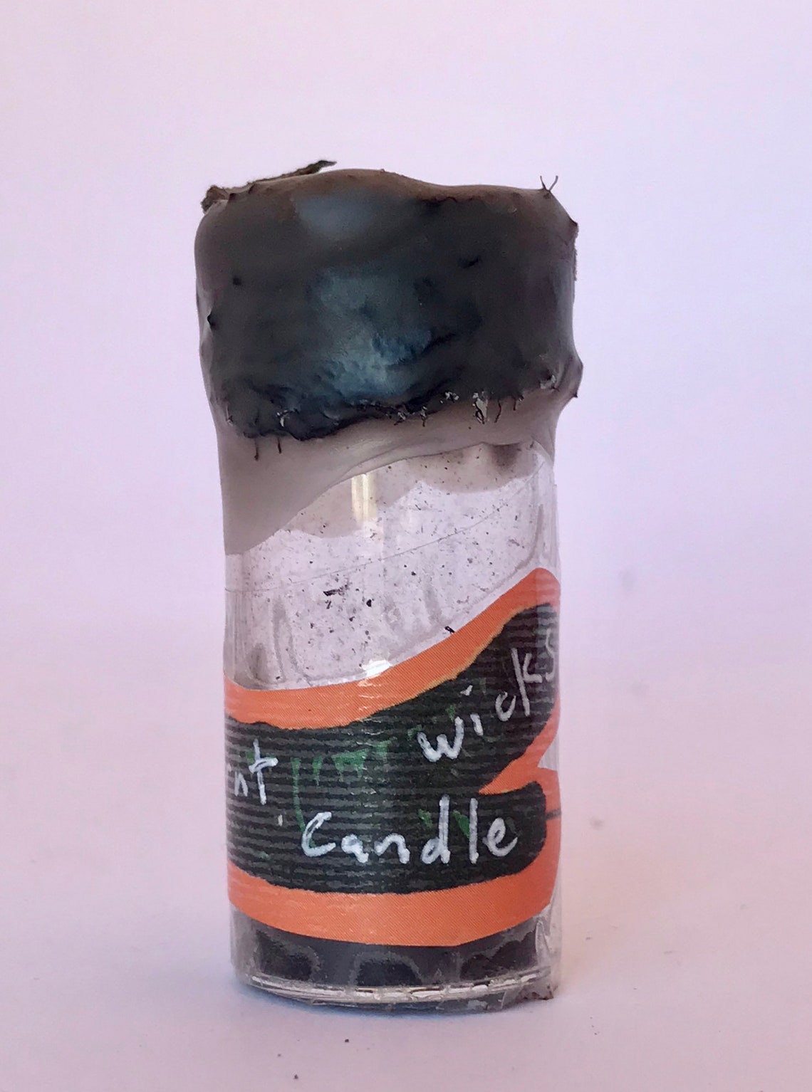 BURNT CANDLE WICKS for Spells & Potions Glass Bottle Halloween Sealed