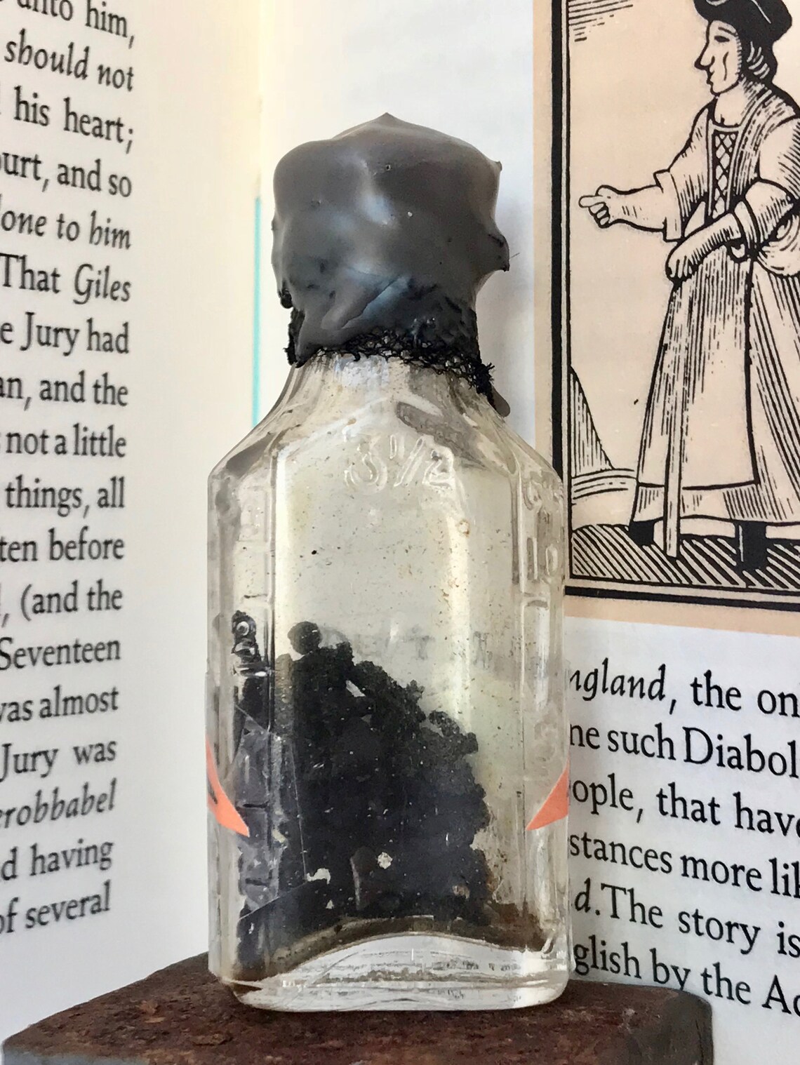 BURNT CANDLE WICKS for Spells & Potions Glass Bottle Etsy