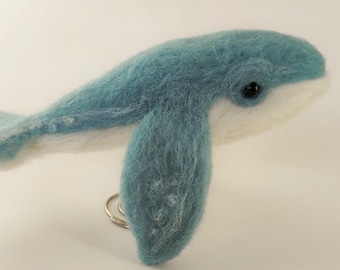 Needle Felted Blue Whale