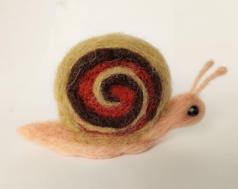 Needle Felted Snail