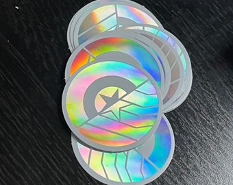 Steve/Bucky Holographic Sticker - Captain America and Winter Soldier