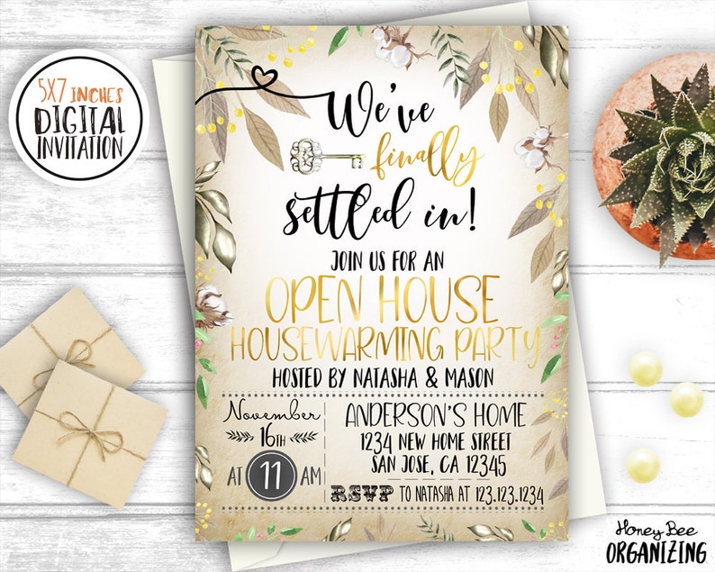 Open House Housewarming Party Invitation Card New Home - Etsy