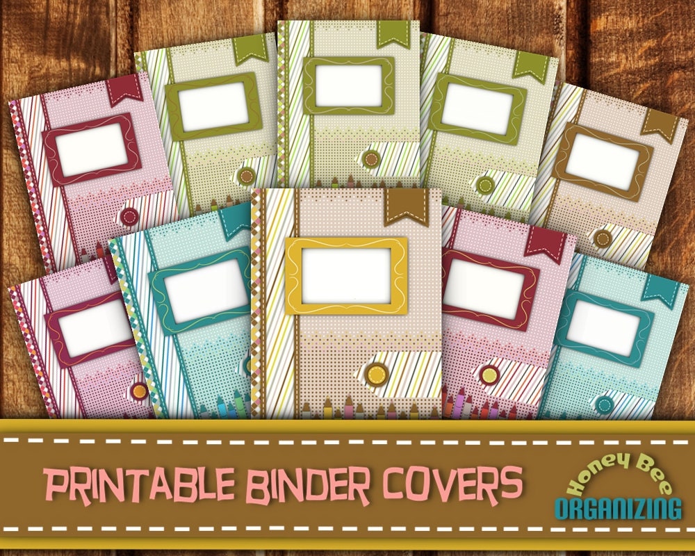 Home Management Binder Covers Binder Cover Templates - Etsy