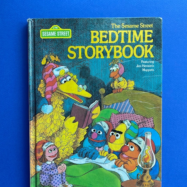 The Sesame Street Bedtime Storybook, 1978 early printing, 64 pages of hilarious Sesame Street bedtime stories! Cookie Monster, Grover, Count