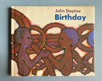 Collectible Birthday by John Steptoe ~ A child celebrates his eighth birthday with all the people in his community in Africa