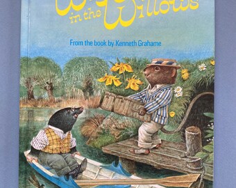 The Wind in the Willows From the Book by Kenneth Grahame, Illus by Francis Phillipps, "With Two Pictures to Paint" coloring book style pages