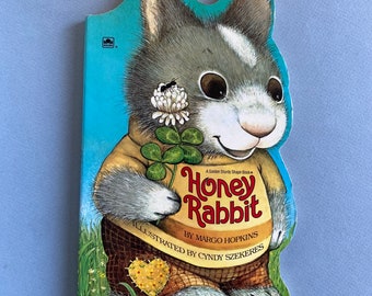 Cyndy Szekeres Honey Rabbit, A Golden Sturdy Shape Book ~ Honey Rabbit asks a mouse, turtle & other animals to explain the meaning of spring