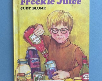 Collectible Freckle Juice by Judy Blume, Illustrated by Sonia O. Lisker ~ Weekly Reader Books ~ Hilarious Tale of a Boy Who Wants Freckles