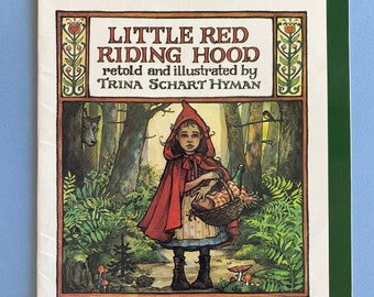 Trina Schart Hyman Illustrated Little Red Riding Hood ~ Lovely version of a classic fairy tale with hand-drawn patterns & textured vignettes