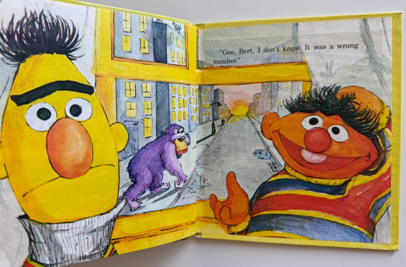 Ernie's Telephone Call Featuring Jim Henson's Muppets, 1970s Sesame ...