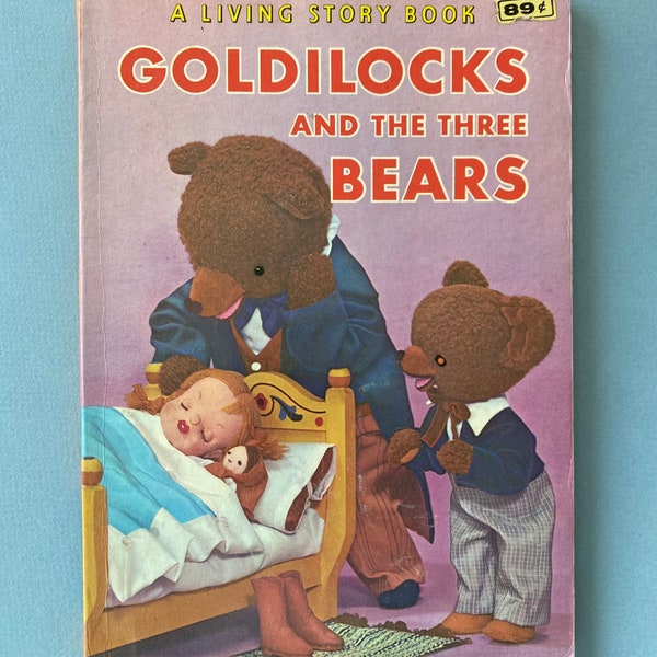 Goldilocks and the Three Bears ~ 1960s Living Story Book with Photographed Puppets ~ Classic Fairy Tale by Shiba Productions, Made in Japan