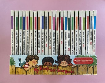 Set of 1970s-1980s Joy Wilt Ready-Set-Grow Books in Slipcase, Kid's Guides to Managing Emotions, Family, Relationships, Money, Identity, etc