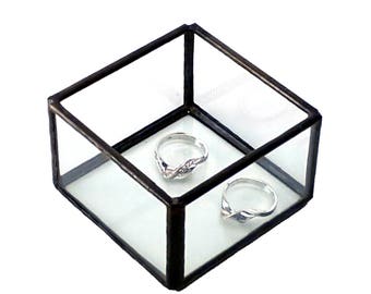 Jewellery Ring Display Box - Wedding Ring Box - Proposal Box - Plant Display- Tea Light Holder - Small Planter - Geometric Jewellery Box