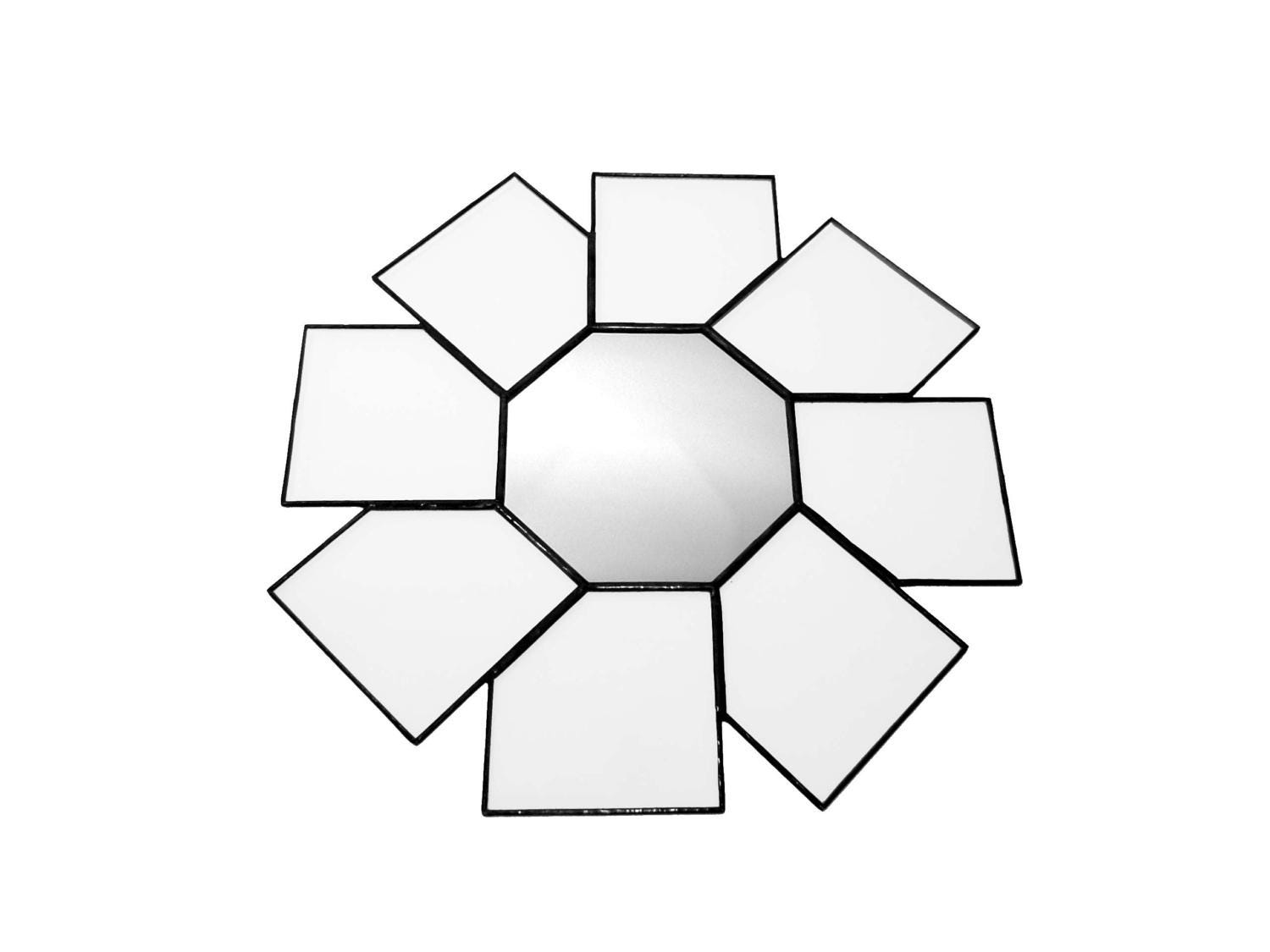 Mirror Pinwheel 37cm Diameter Wall Hanging Mirror Octagonal Mirror