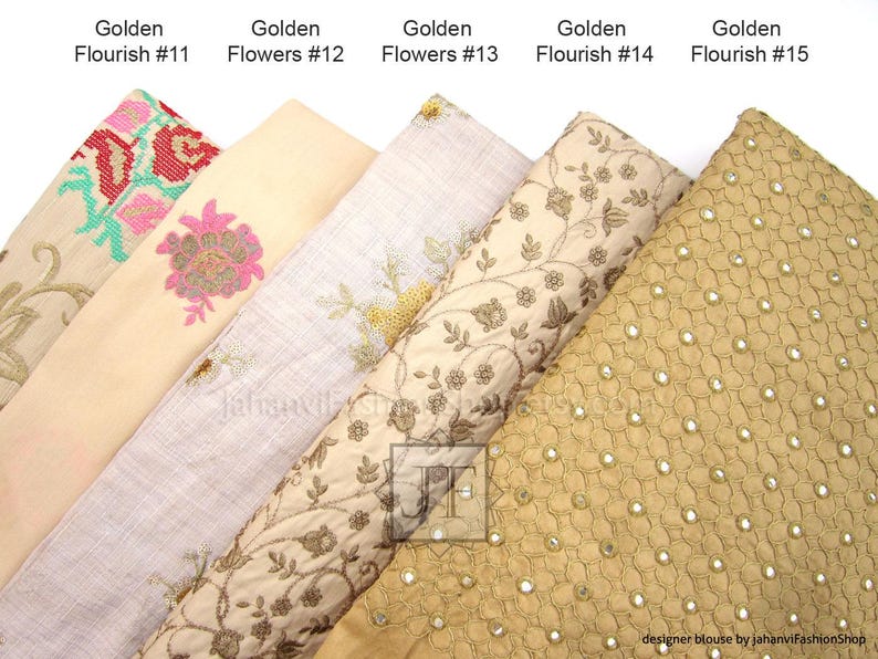 Embroidered Dupion Silk Sari Blouse: Long Sleeves, Modern Crop Top image 5