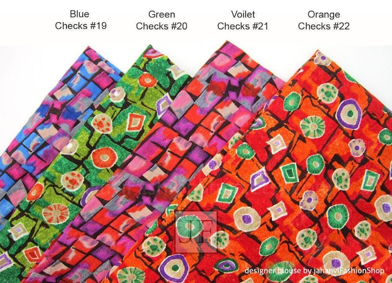 Multicolor Silk Saree Blouse: Backless, Boat Neck, Custom Fit image 7
