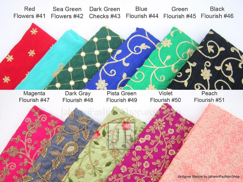 Embroidered Dupion Silk Sari Blouse: Long Sleeves, Modern Crop Top image 8