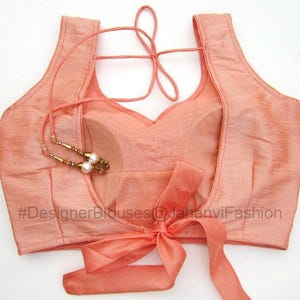 Ribbon Tie Sleeveless Blouse, Lehenga Blouse, Indian Saree Blouse, Made To Order Saree Blouse , Designer Saree Blouse women