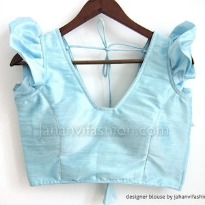 Ruffle Saree Blouse, Frill Saree blouse, Readymade Saree Blouse Readymade Designer Saree Blouse women, Wedding blouse, Stitched Blouse